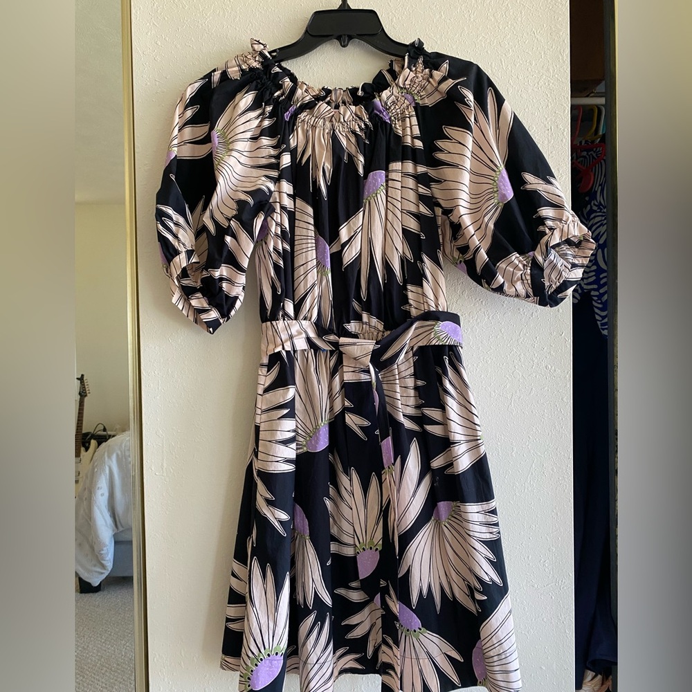 NWOT Kate Spade Black and Purple Dress